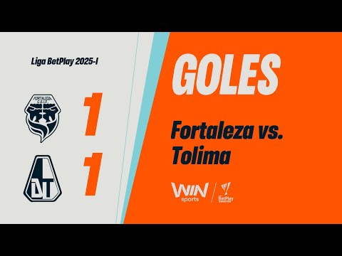 Fortaleza vs. Deportes Tolima (goles) | Liga BetPlay Dimayor 2025-1 | Fecha 9