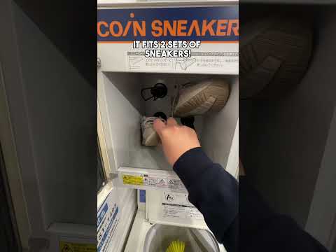 Coin Sneaker Laundry! One of the best thing I experienced in Japan! Snakers cleaned!
