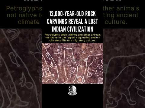 12,000-Year-Old Rock Carvings in India May Reveal a Lost Civilization🤯 #beyond5000