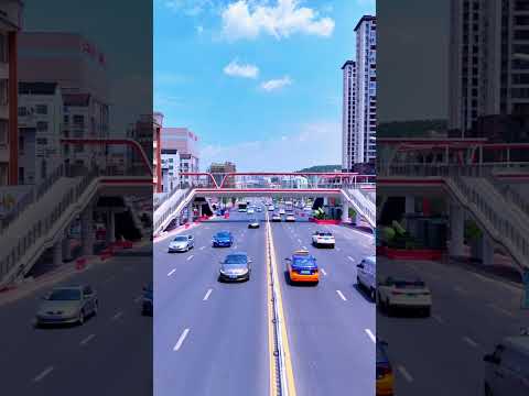 City Pedestrian Overpass Bridge Construction | Build Pedestrian Bridges for Train Highway River
