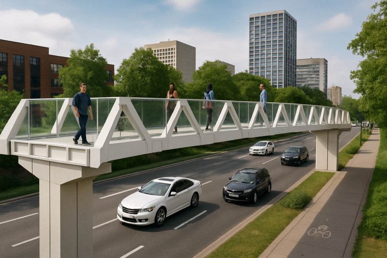 Walklet: Революционизираме градската мобилност с модулни пешеходни мостове